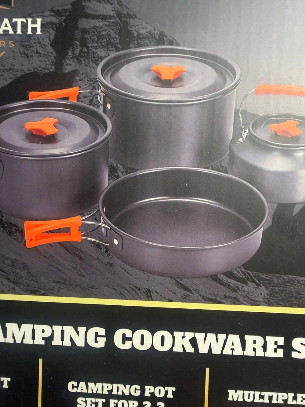 PEAK & PATH Outfitters 4PC Camping Cookware Set NWT